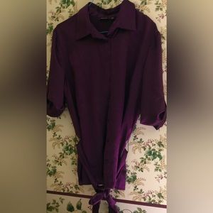 Women’s wrap blouse with matching belt